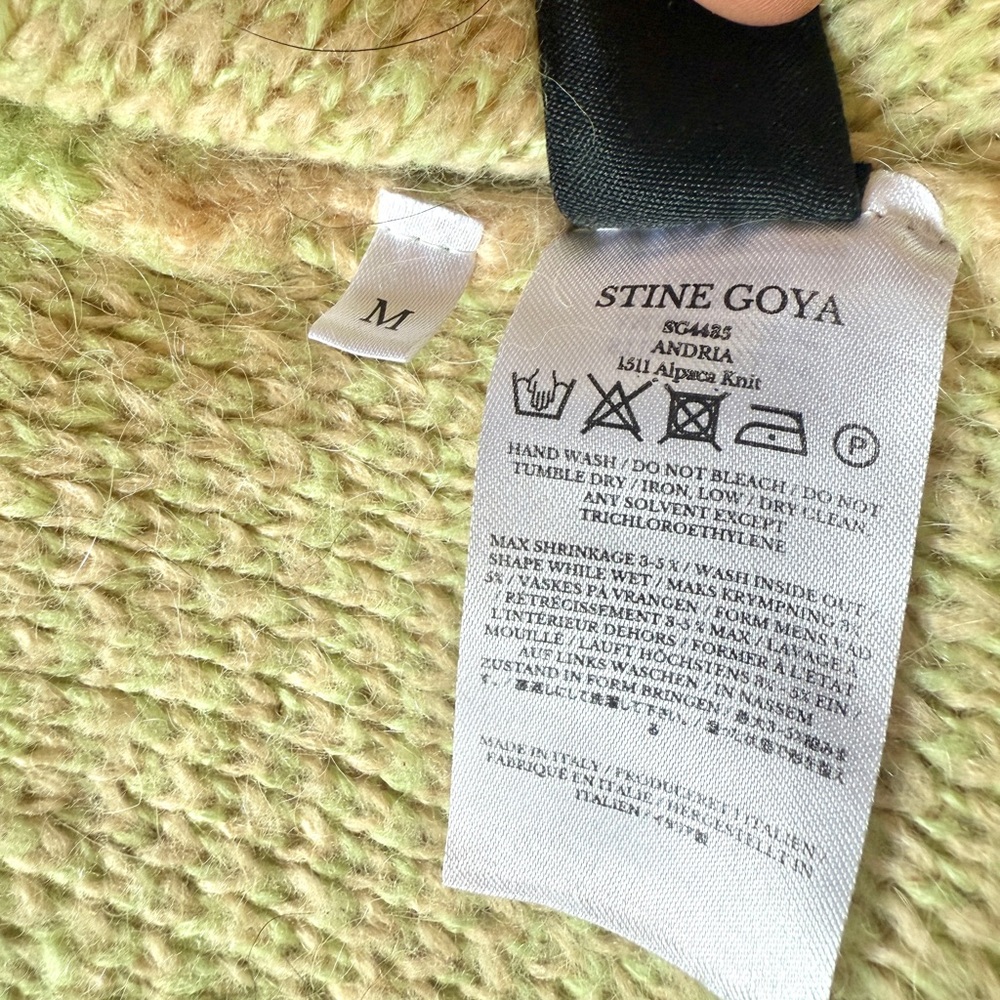 STINE GOYA Adria Checker Knit Mini Skirt in Mint Size M - Picture 7 of 7